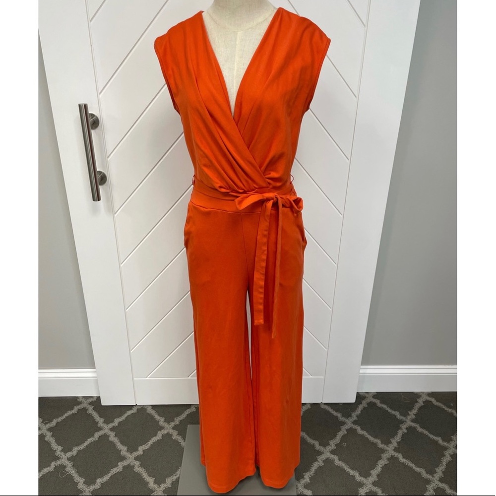 NY & Co-Burnt orange jumpsuit-Size 4